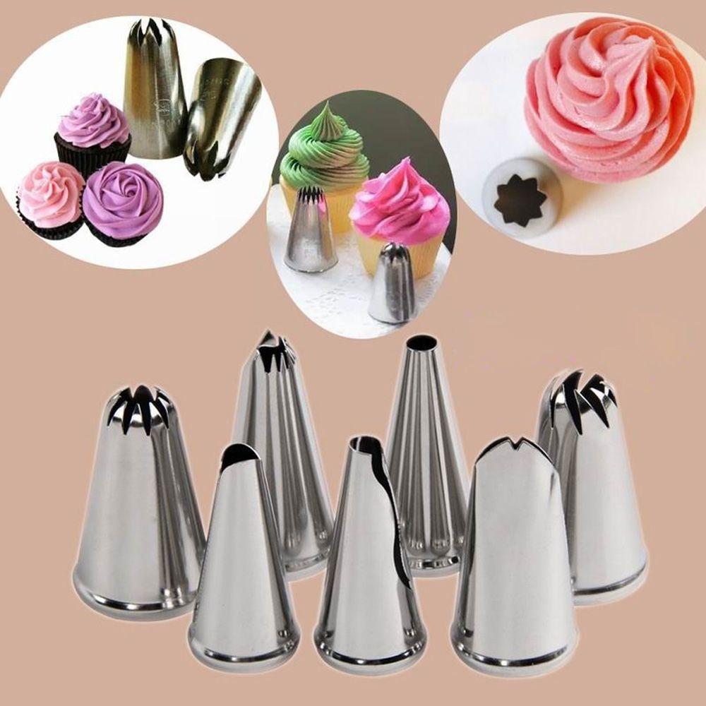 KUNHEV Set 10 Đuôi Bắt Bông Kem Trang Trí Bánh Tiện Dụng
