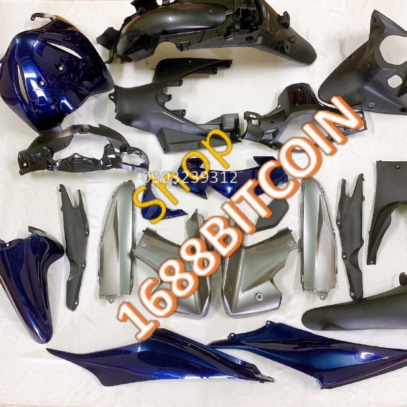 Dàn áo xe WAVE S110 màu Xanh Tím/WAVE S /RS 110 đời 2009 đến 2010 /mủ trắng nguyên sinh LOẠI ĐẸP lắp KHÍT NHƯ MỚI