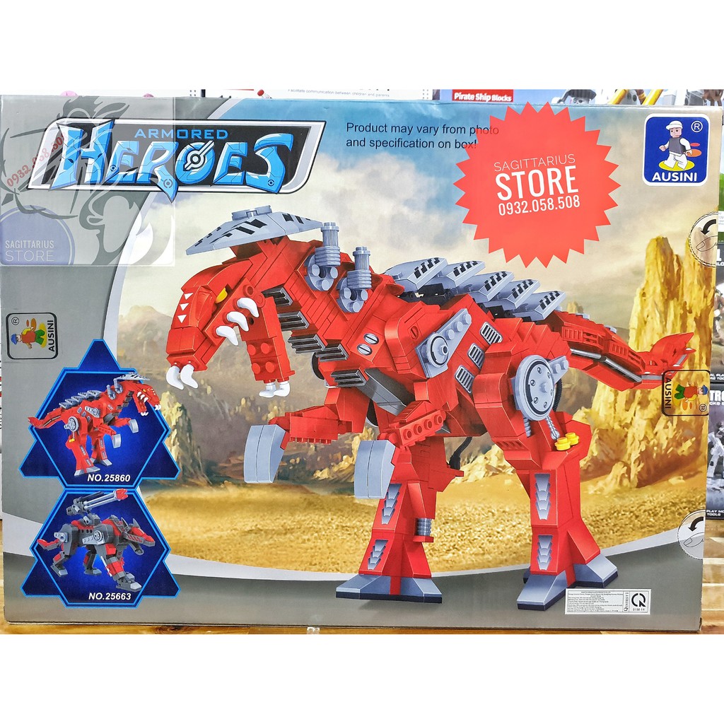 LEGO Lắp Ráp Khủng Long T-REX Ausini No.25860 ( 492 Miếng )