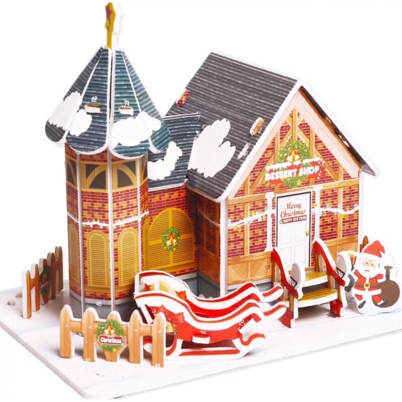 Tranh Ghép pilu Mô Hình Nhà 3D ngôi nhà của bé