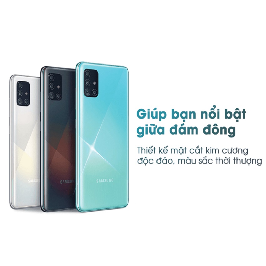 Điện thoại Samsung Galaxy A51 (6Gb/128GB)- sản phẩm giá rẻ cấu hình cao -Hiếu Hiền mobile- Hàng Chính Hãng