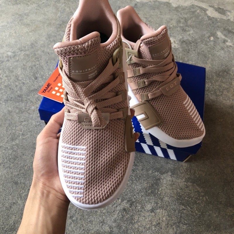 Giày thể thao sneaker EQT hồng đế trắng