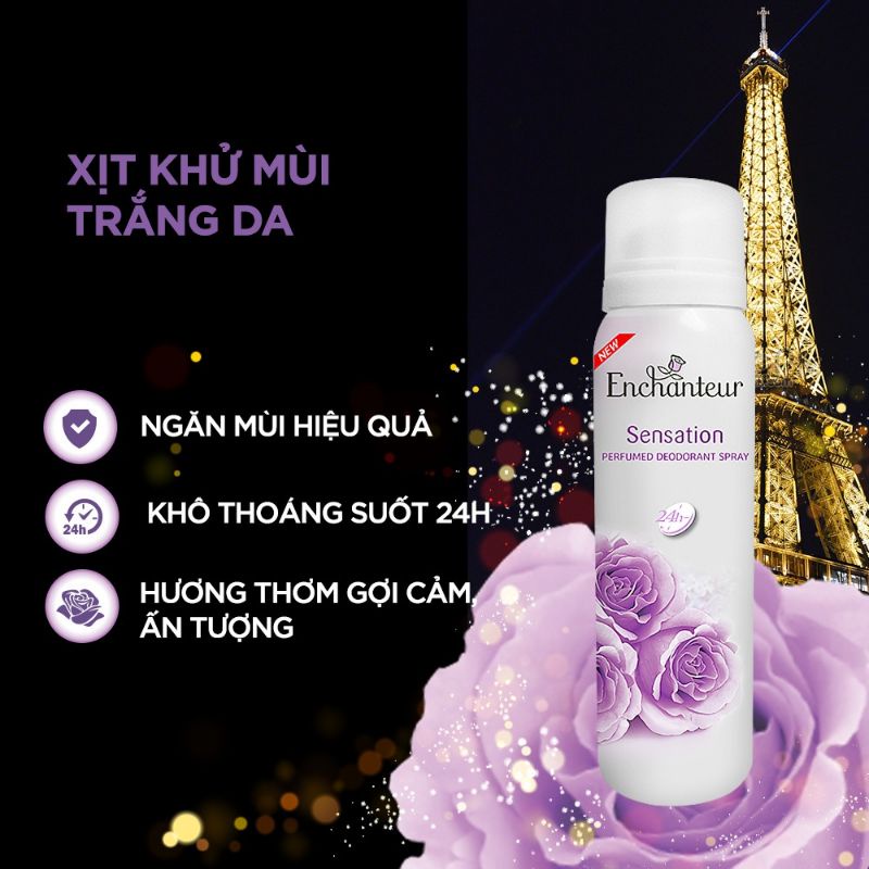 Xịt khử mùi toàn thân Enchanteur 150ml