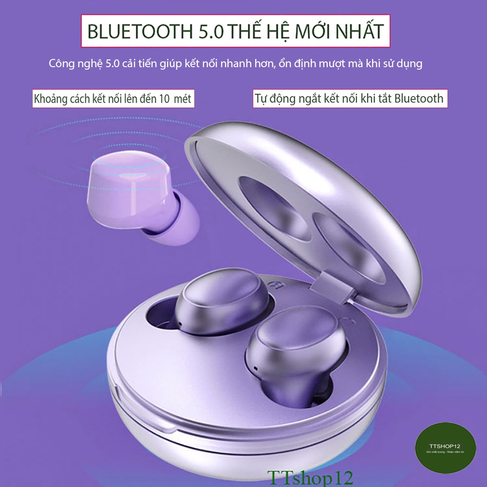 Tai nghe bluetooth In Cake âm thanh vòm 16D Superpass Bluetooth 5.1 cảm biến vân tay tiện lợi chống nước X5