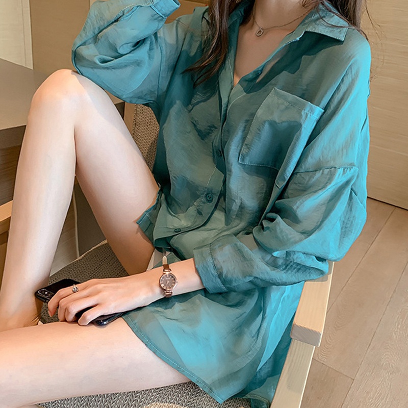 Áo Cardigan Cổ Chữ V Tay Dài Dáng Rộng Cài Nút Thời Trang Cho Nữ