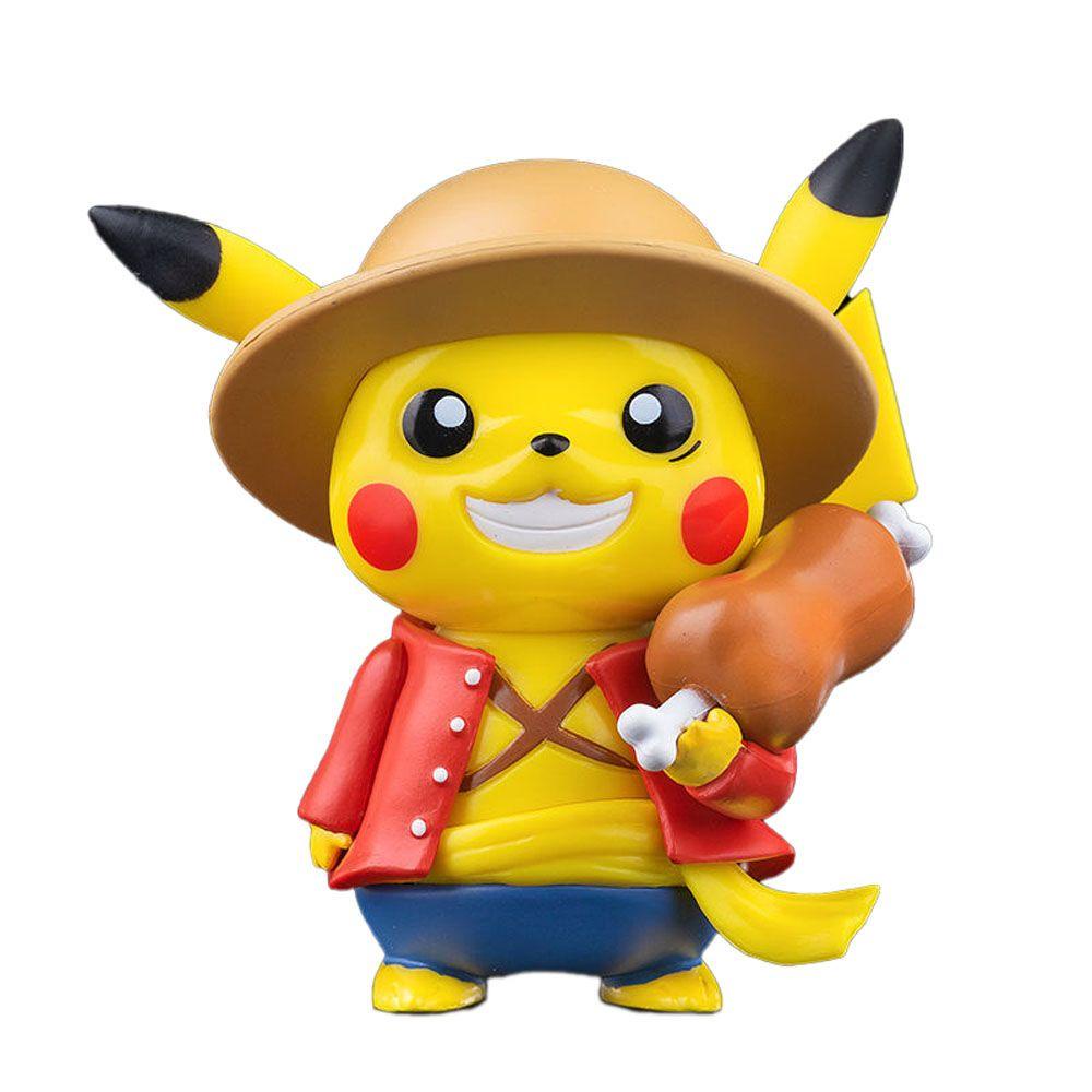 Mô Hình Đồ Chơi Nhân Vật Hoạt Hình Pikachu REBUY1 Mô Hình Đồ Chơi Nhân Vật Luffy Trong Phim Hoạt Hình &quot;Pokemon&quot;