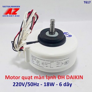 Quạt màn lạnh điều hòa daikin ac220v-18w-6 dây-trục 2.5cm