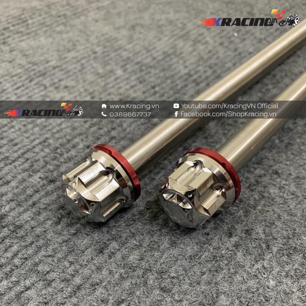 Cốt Bánh Salaya Cho Future Neo, Future X Chuẩn Inox304 Siêu Sáng Kèm Lông Đền Nhôm Đỏ (Vip)