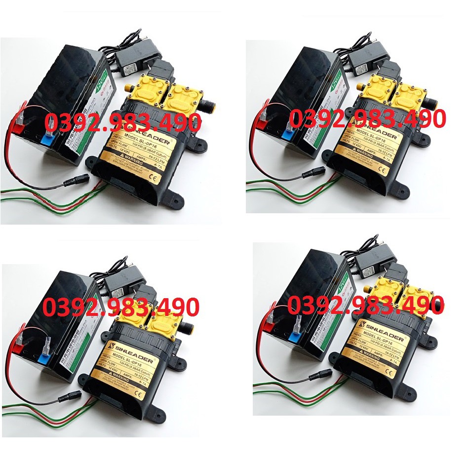 Bơm áp lực mini 12v bơm đôi SINLEADER, Bơm cao áp mini 12v cực mạnh - Bơm cao áp mini 12v cực mạnh - Mẫu Mới 2020