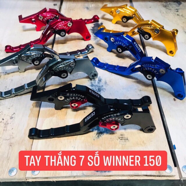 Tay thắng CNC cao cấp 7 số xe Winner Sonic