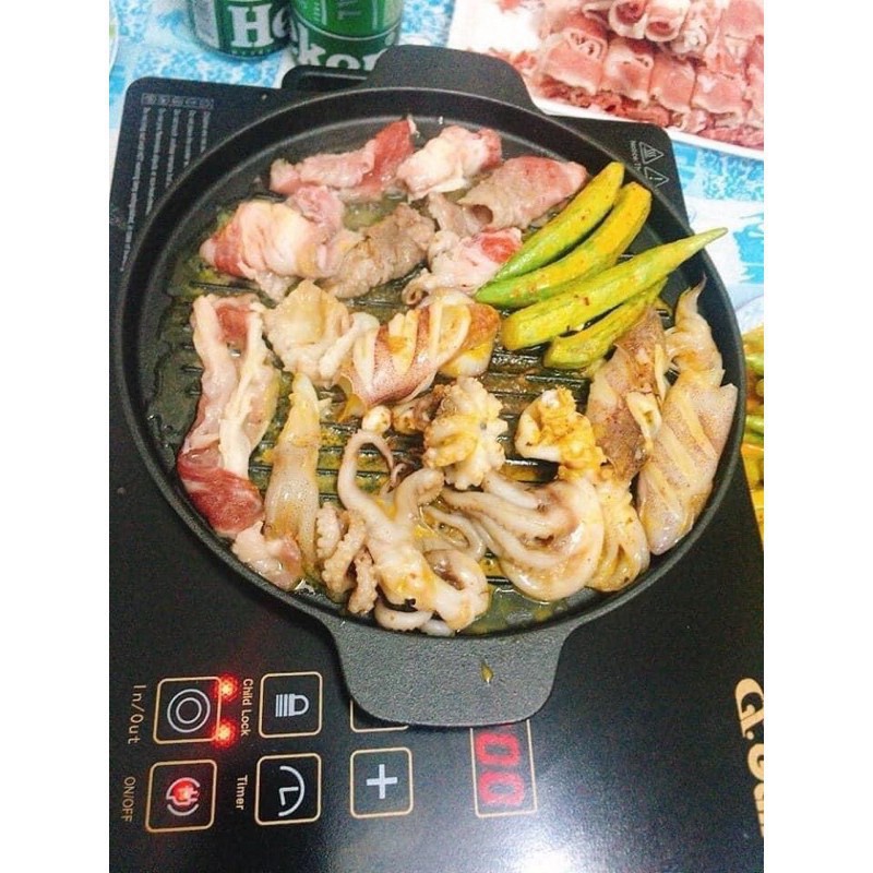 Vỉ nướng gang đun bếp từ