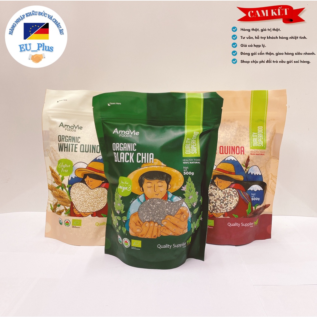 Hạt chia hữu cơ Amavie Foods 500g - Peru