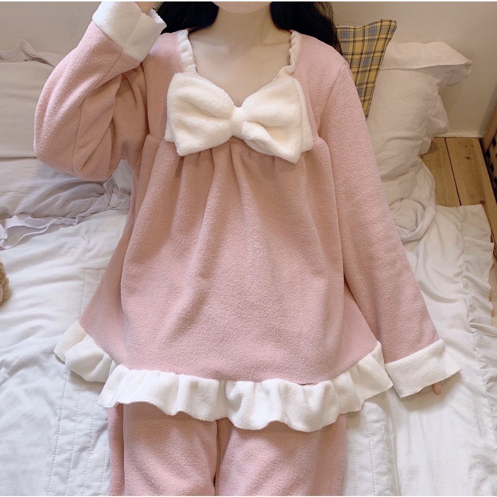 Đầm Ngủ Bằng Lông Cừu San Hô Dày Thời Trang Thu Đông Dành Cho Nữ 2021 796c- * | BigBuy360 - bigbuy360.vn