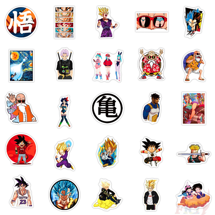 ✪ Dragon Ball Series 08 Son Goku Stickers ✪ Anime 50Pcs/Set DIY Fashion Waterproof Doodle Decals Stickers
