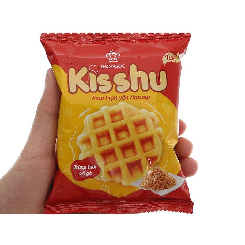 Bánh trứng tươi sợi gà Kisshu gói 96g