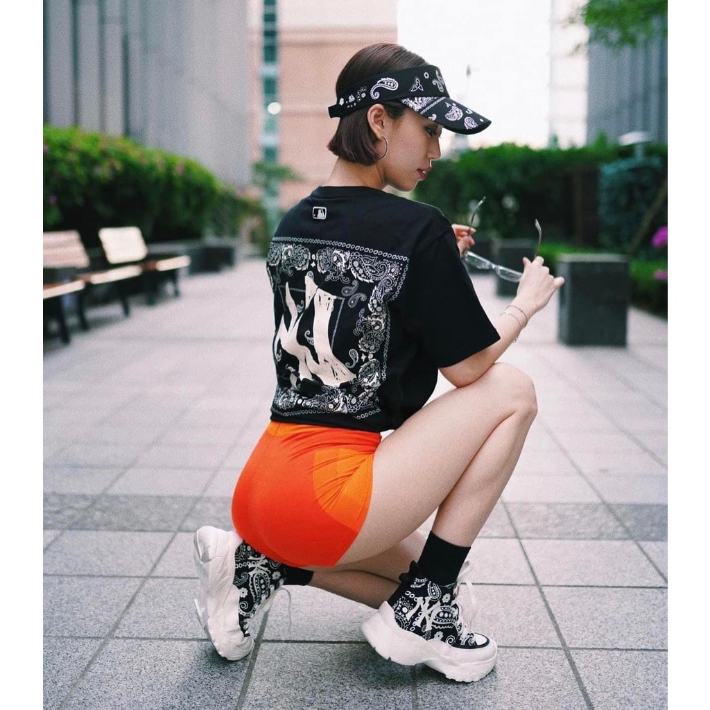 Áo thun tay lỡ MLB Dabana logo , áo thun unisex form rộng , Cocmer_vn