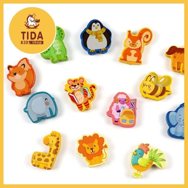 Bộ Bảng Gỗ 7 in 1 Cho Bé ⚡ HOT TREND ⚡ Đồ Chơi Gỗ Montessori, Logic Gỗ Câu Cá Và Ghép Hình Nhiều Chi Tiết TIDA KIDS SHOP