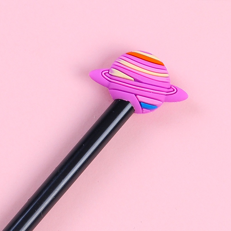 Set 2 bút mực nước ngòi 0.5mm hình hành tinh dễ thương