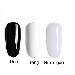 Sơn gel Trắng - Đen - Nước gạo