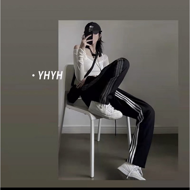 Quần Ống Rộng 3 Sọc Form Dài Chất Da Cá Vải Công Ty Dày- Quần Culottes Cạp Chun Dáng Hàn