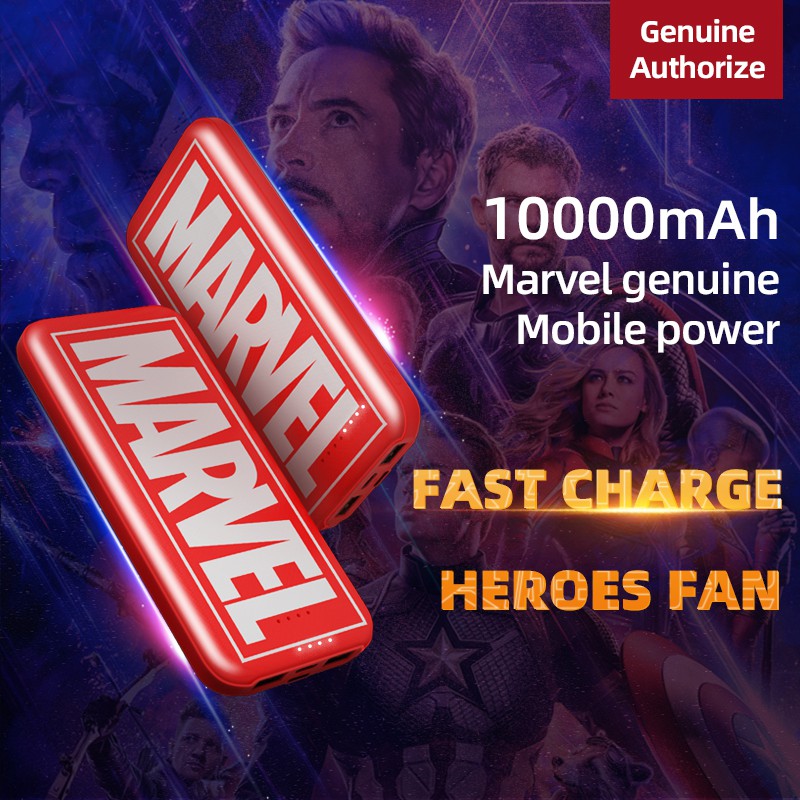 Sạc dự phòng llano 10000mah họa tiết Marvel cá tính dành cho Iphone / Android | BigBuy360 - bigbuy360.vn
