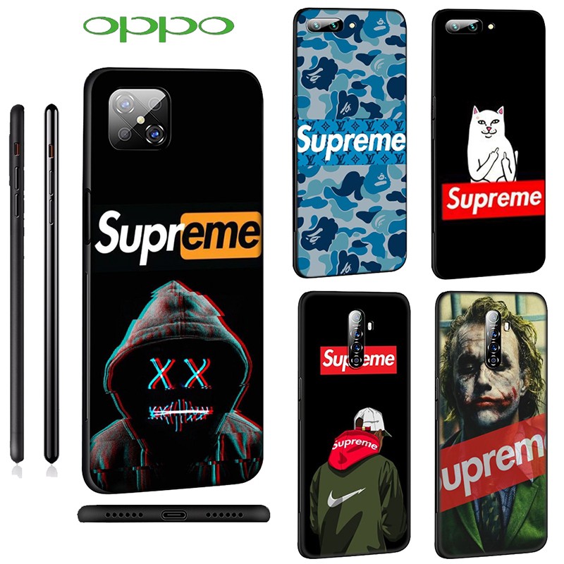 Ốp Lưng Silicone In Chữ Supreme Cá Tính Cho Oppo Realme C3 C2 6 5 3 Pro 5i Q X Lite 2 A5