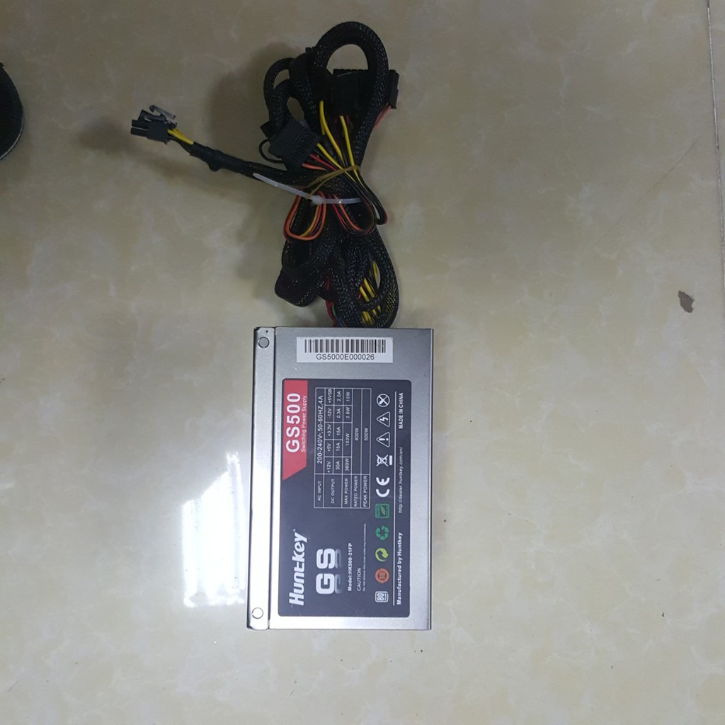 Nguồn máy tính Huntkey GS500  500w 80Plus - Hàng Chính Hãng