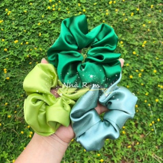 Combo 5 chiếc cột tóc SCRUNCHIES satin siêu xinh