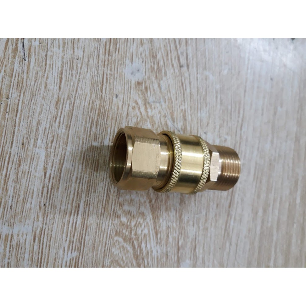 Bộ nối nhanh dùng bằng Đồng cho máy rửa xe cao áp , rửa xe gia đình -