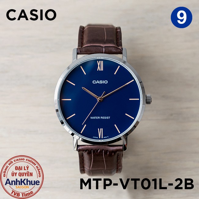 Đồng hồ nam dây da Casio Standard chính hãng Anh Khuê MTP-VT01 Series | BigBuy360 - bigbuy360.vn