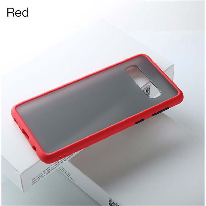 Ốp điện thoại nhám cứng chống bám vân tay viền silicon chống sốc cho Samsung S10 5G S10+ Plus S 10e S10 5G