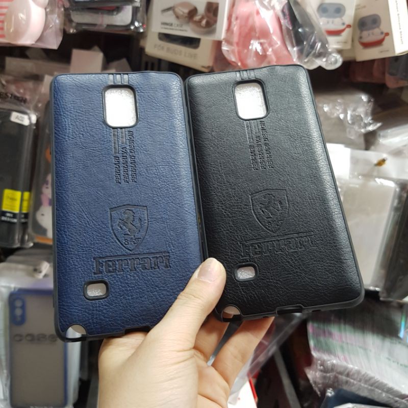 Ốp Samsung Note 3, Note 4,Note 5 dẻo kiểu da in logo