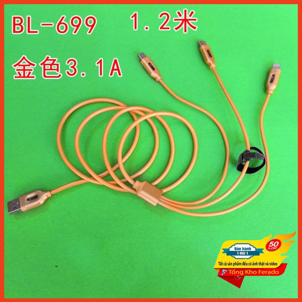 [ Siêu rẻ ] Cáp 3 đầu BYZ BL-699