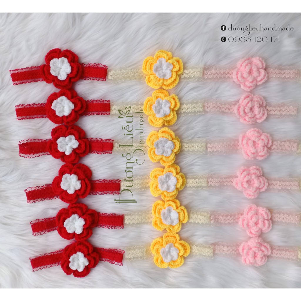 Combo 3 băng đô cho bé đáng yêu hàng handmade