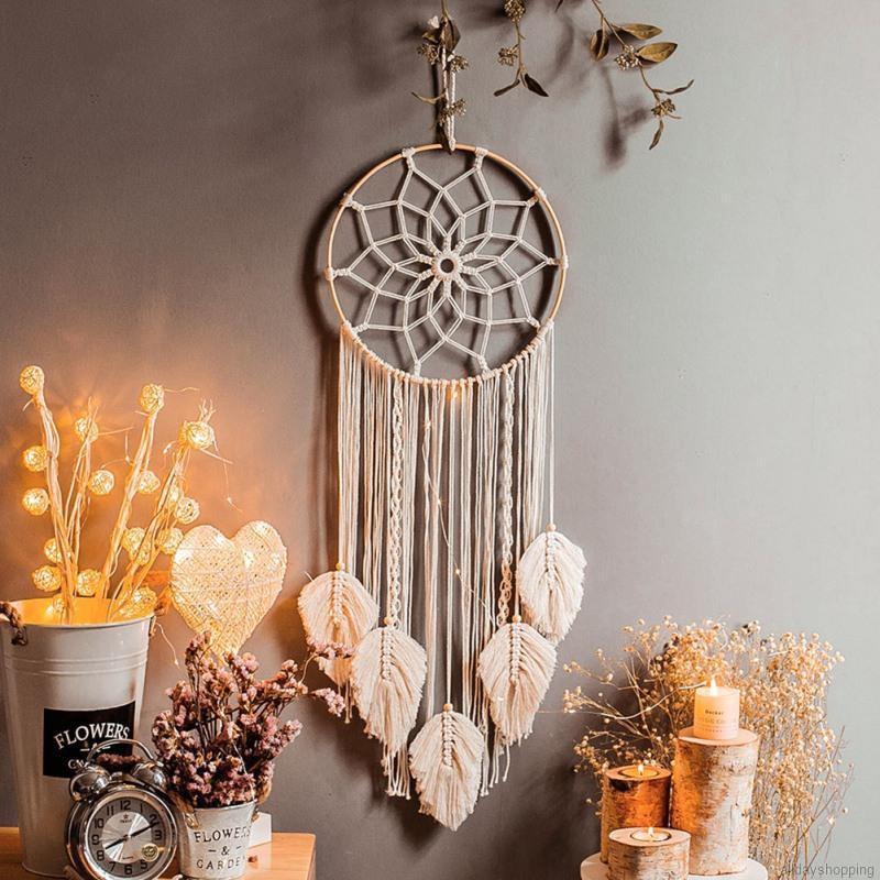 Thảm Treo Tường Dệt Cotton Thủ Công Phong Cách Bohemian Độc Đáo