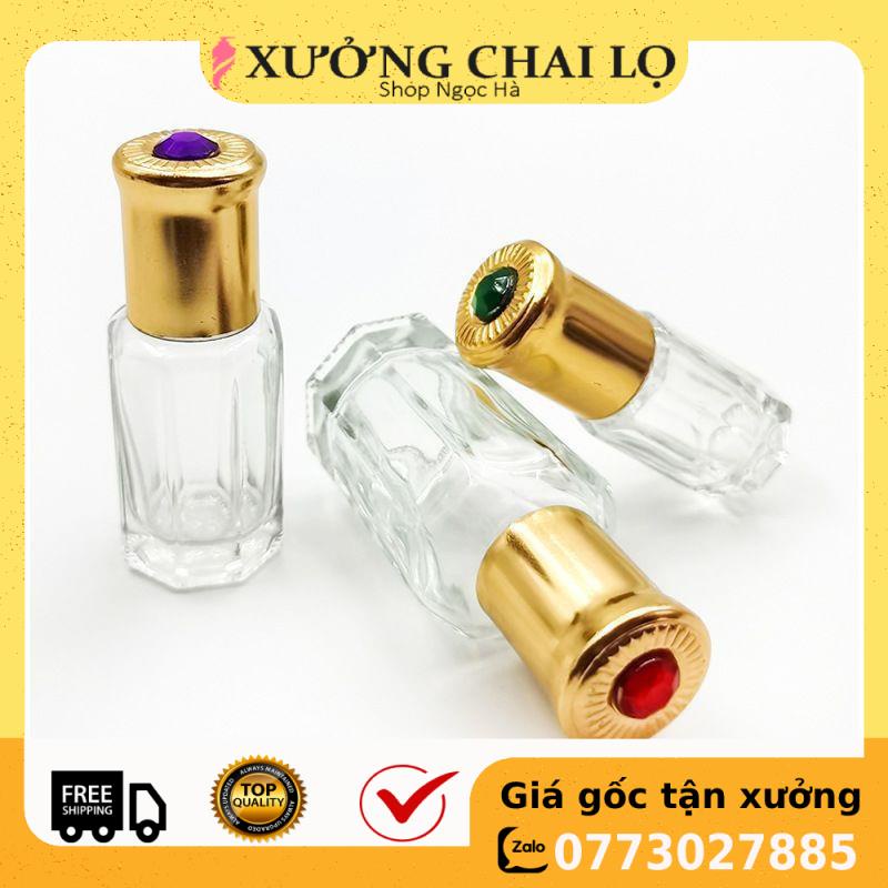 [GIÁ RẺ NHẤT] Lọ Chiết Nước Hoa Dubai ❤ [3ml,6ml] Vỏ lọ bi lăn Ruby rỗng đựng dầu thơm , phụ kiện du lịch