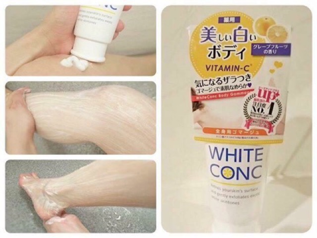 TẨY DA CHẾT DƯỠNG TRẮNG TOÀN THÂN white conc