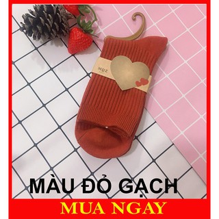 Tất Vintage len gân cao TN18