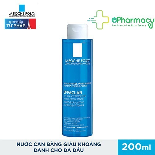 Toner LA ROCHE POSAY Effaclar Astringent Lotion Nước cân bằng giàu khoáng cho da dầu 200ml | BigBuy360 - bigbuy360.vn