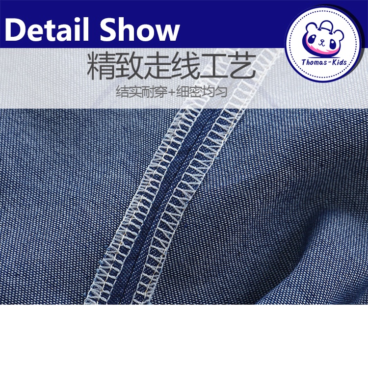 [D314#Quần short jean mềm có túi phong cách Hàn Quốc thời trang mùa hè dành cho bé trai 2021