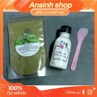 combo bột trà xanh, ủ sửa non handmade