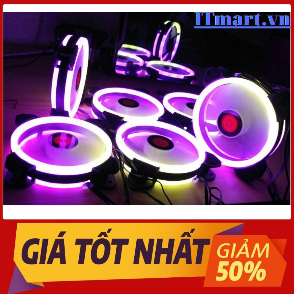 Quạt Tản Nhiệt, Fan case Led RGB Coolmoon K2 - Không Cần Hub