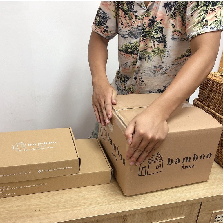 Khay gỗ chữ nhật THE BAMBOO cách nhiệt chống dính trang trí gỗ cao su Nhật Bản | BigBuy360 - bigbuy360.vn