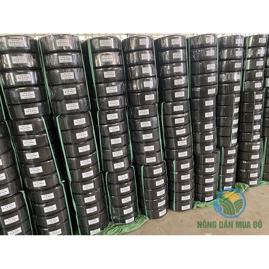 Dây Phun Sương PE Đen 8mm, Dây Tưới Cây, Tưới Lan Nhựa Nguyên Sinh 100% Độ Bền Cao / Cuộn 100m