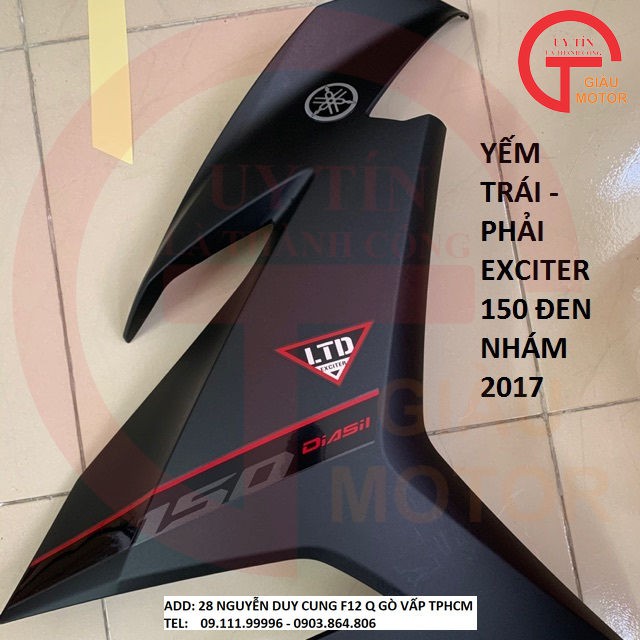 YAMAHA OD - YẾM   TRÁI - PHẢI EXCITER 150 ĐEN NHÁM 2017 CHÍNH HÃNG YAMAHA