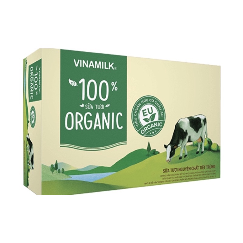 Sữa tươi organic 180ml thùng 48h