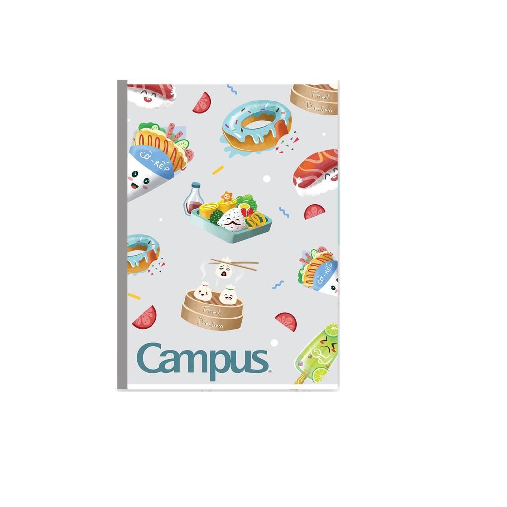 [Mã LIFEBOOK1 giảm 30K đơn 150K] [Mẫu mới] Lốc 10 Vở KN Campus Food 2 80 Trang