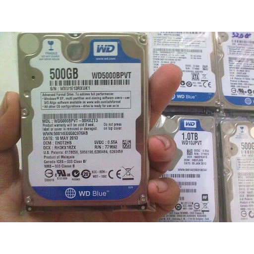 Ổ CỨNG HDD 500GB BÓC MÁY CHO LAPTOP TEST GOOD 100%