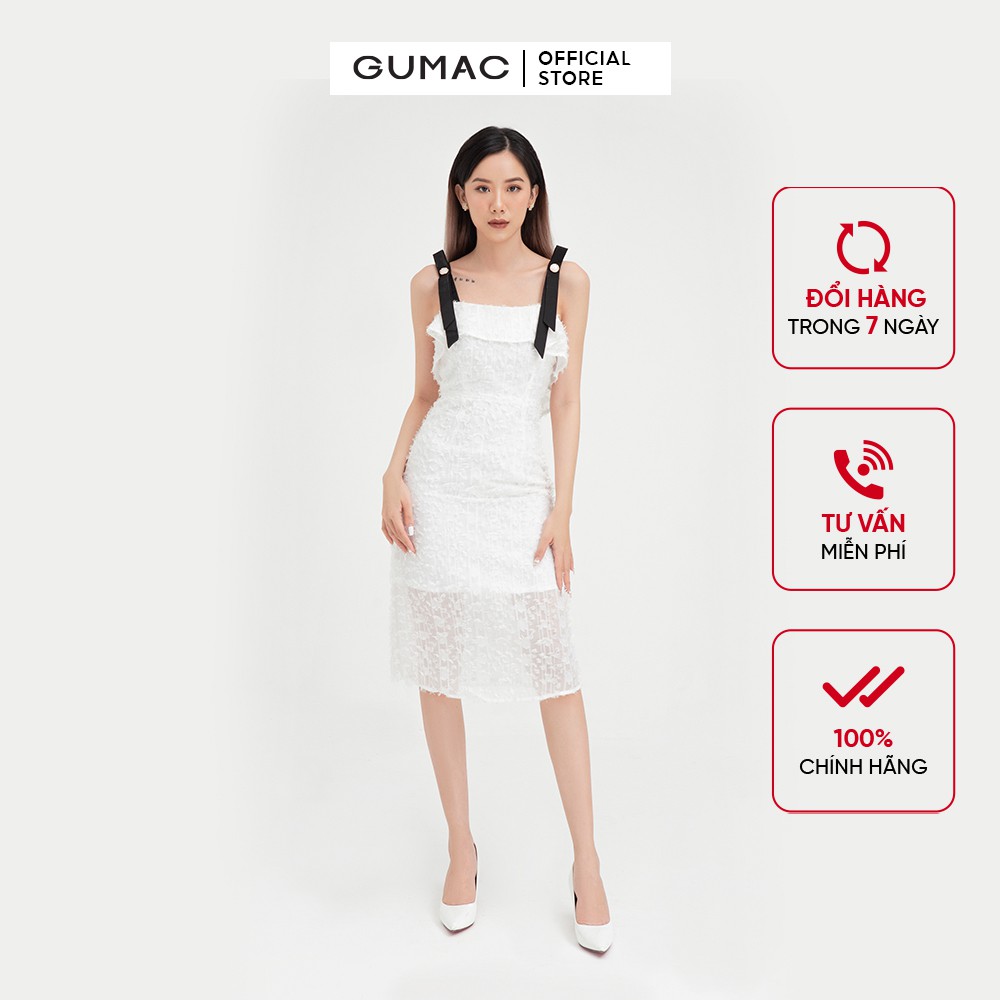 [Mã WABRGU55 giảm 12% đơn 99K] Đầm nữ 2 dây thời trang GUMAC DB404 | BigBuy360 - bigbuy360.vn