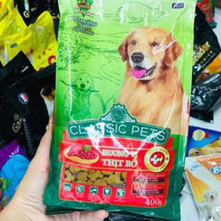 Thức ăn hạt cho chó trưởng thành Classic Pet gói 400g